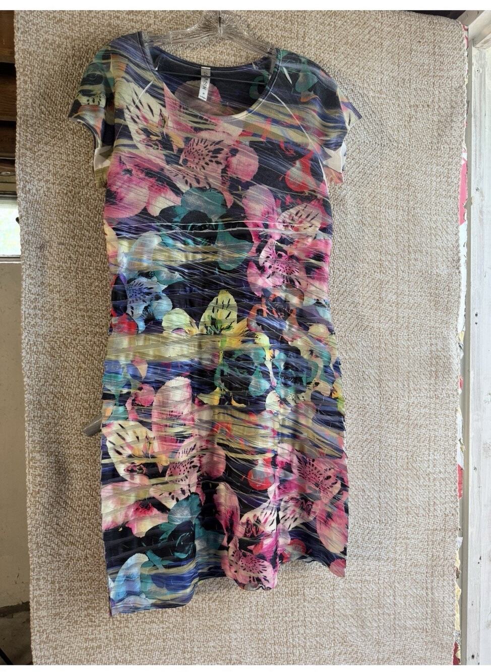 Cubism Multicolor Short Dress Floral Md